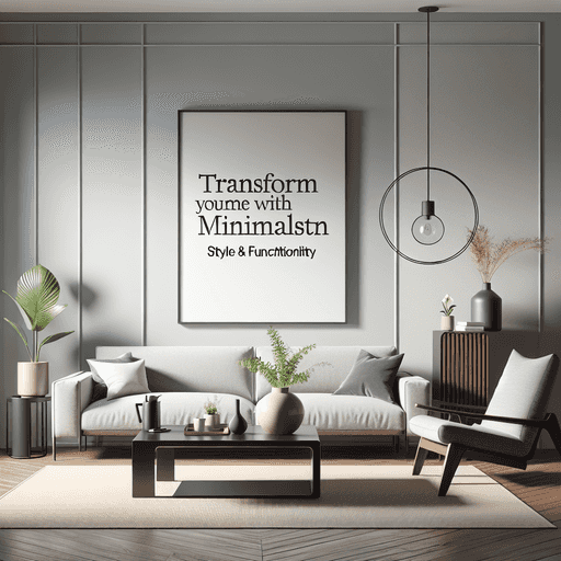 Transform Your Home with Minimalist Furniture: Style & Functionality